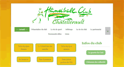 Desktop Screenshot of handballclubchatelleraudais.com